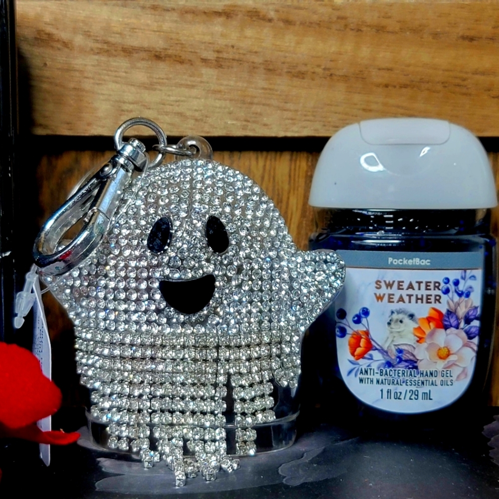 B&BW Halloween Blingy Ghost Pocketbac Holder & Pocketbac